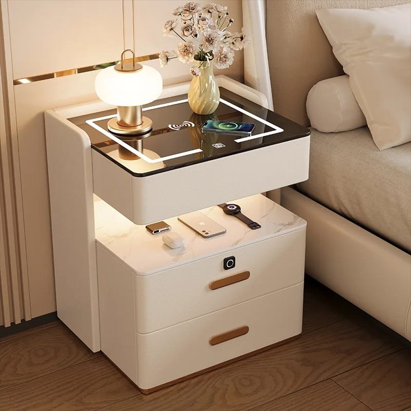 <img src="bedside white table"