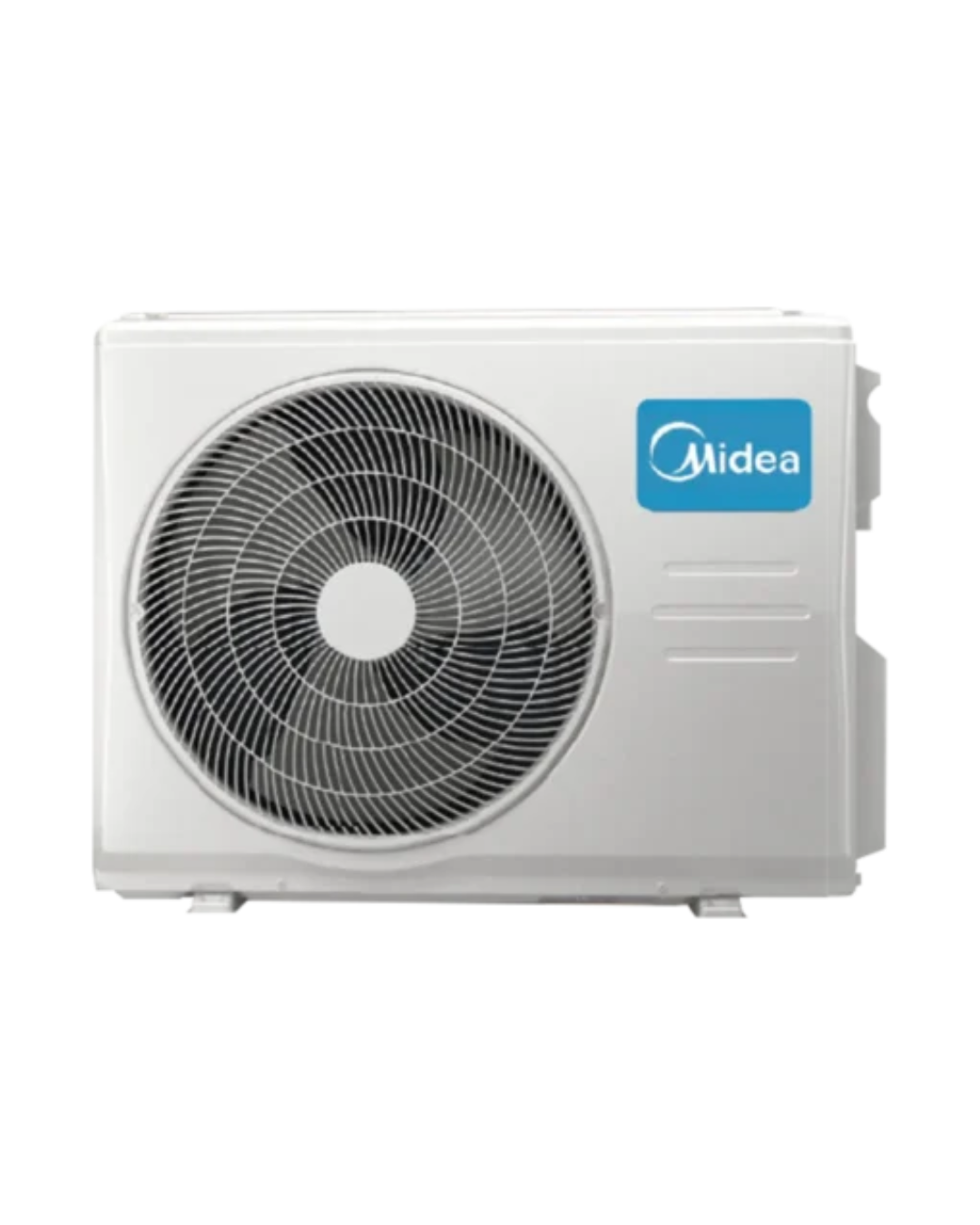 Midea 2.5HP Inverter AC MSAFD-22CRFN8 Product Shots Views of Midea 2.5HP indoor split inverter air conditioner indoor unit showcasing the clean sleek layout casing and digital LED display panel