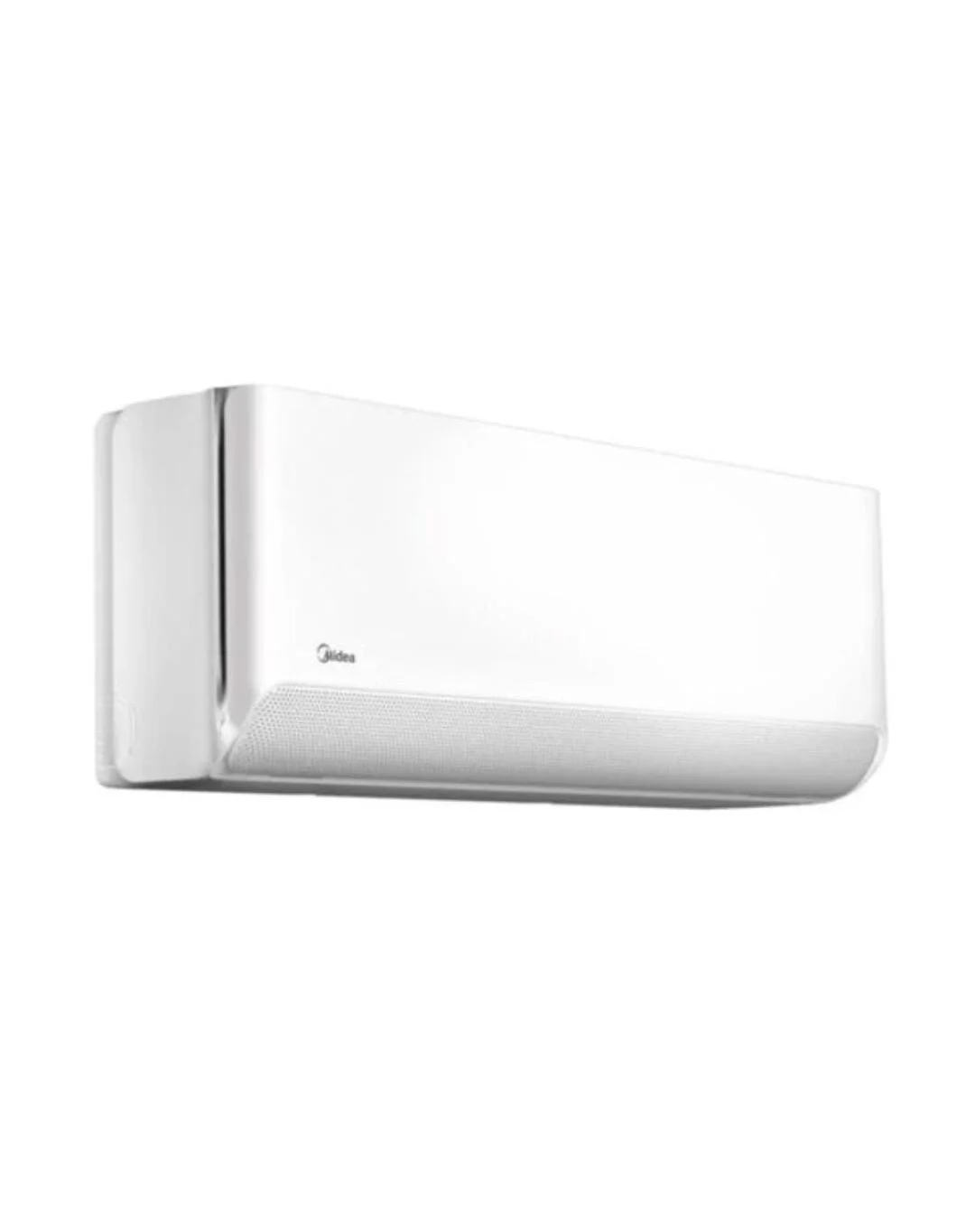 Midea 2.5HP Breezeless Inverter AC MSCB1DU-24HRFN8 Product Shot Front view of Midea 2.5HP Breezeless inverter split air conditioner indoor unit showcasing the micro-hole twin flap matrix casing layout