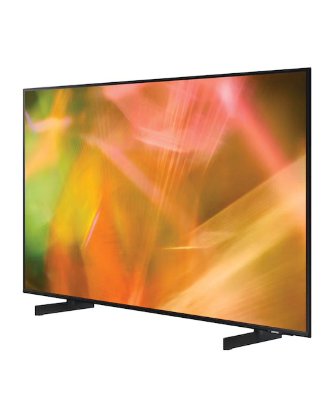 Samsung 65 Standalone Screen HG65AU800AUXUE Product Shot Front view of Samsung 65-inch indoor non-touch commercial standalone display screen showing the thin symmetrical border layout