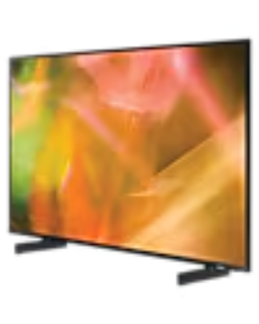 Samsung 65 Standalone Screen HG65AU800AUXUE Product Shot Front view of Samsung 65-inch indoor non-touch commercial standalone display screen showing the thin symmetrical border layout
