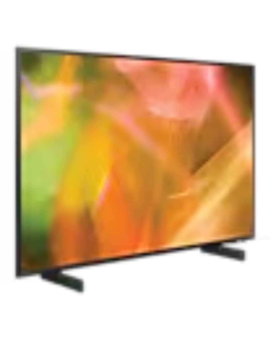 Samsung 55 Standalone Screen HG55AU800EEXEN Product Shots Views of Samsung 55-inch indoor non-touch commercial standalone display screen showing the thin symmetrical border layout