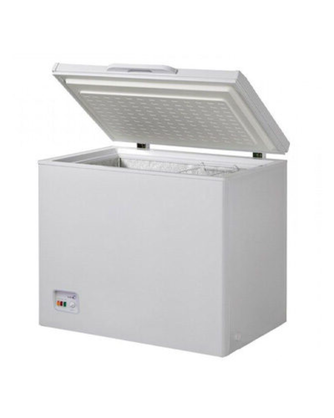 Midea Freezer MDRC345FZG43 Product Shots Views of Midea chest freezer unit showing the clean sleek casing display layout